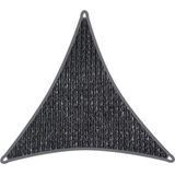Compleet pakket: Coolaroo schaduwdoek driehoek 6,5x6,5x6,5m Grafiet met bevestigingsset en buitendoekreiniger | 340gr/m2
