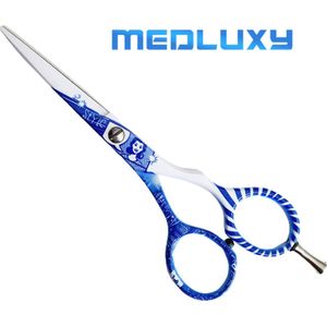 MEDLUXY - Kappersschaar - 5.5 inch / 14 cm - 'Style Dutch' - Rechtshandig - Ergonomisch [Knipschaar, snor- baardschaar]