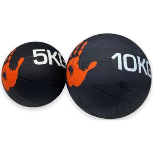 Padisport - Medicijnbal - Medicine Ball - Gewichtsbal - Medicijnbal Set 5 Kg - Gewichtsbal Set - Krachtbal Set - Krachtbal 10 Kg - Medicijnbal Set 5 En 10 Kg