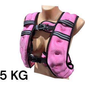 Padisport - Weight Vest - Gewichtsvest - Weighted Vest - Gewichtsvest 5 Kg - Gewichtsvest Hardlopen - Gewichtsvesten - Gewichtsvest Roze