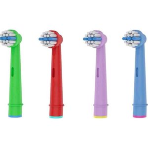 Universele opzetborstel voor kinderen - 4 stuks - geschikt voor Oral B en Braun