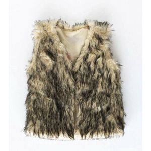 Boho bontvest 56 - bodywarmer - babyfashion - winter - meisje - babygirl