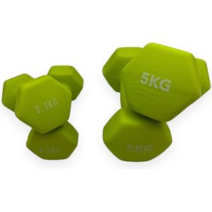 Padisport Dumbells Groen 2.5 En 5 Kg - 5kg Dumbells - Dumbells 5kg - Gewichten Set Halters - Gewichten Set - Gewichten Set Dumbbell - Dumbells Set - Dumbbells - Halters - Dumbell - Fitness Gewichten - Gewichten - Dumbellset - Gewichtjes Set
