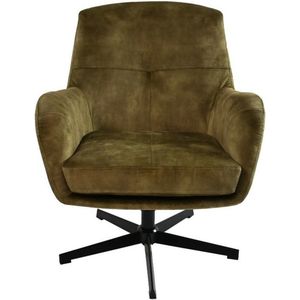 Draaifauteuil - Fauteuil - Luxe Fauteuil - Draaistoel - Loungestoel - Stoel - Design Stoel - Relaxstoel - Groen - 75 cm