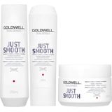 Goldwell - Dualsenses Just Smooth XL Set - Haarverzorging - Inclusief Shampoo, Conditioner, Treatment