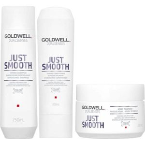 Goldwell - Dualsenses Just Smooth XL Set - Haarverzorging - Inclusief Shampoo, Conditioner, Treatment