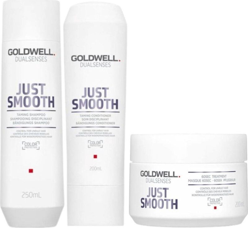 Goldwell - Dualsenses Just Smooth XL Set - Haarverzorging - Inclusief Shampoo, Conditioner, Treatment