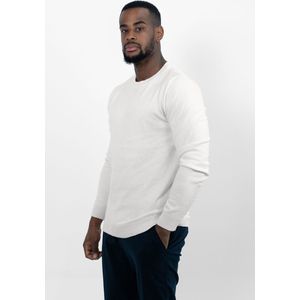Pullover - Gebroken Wit - Geweven - Zachte Textuur
