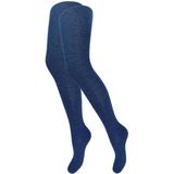 Kindermaillot - Blauw gemêleerd - Glitter