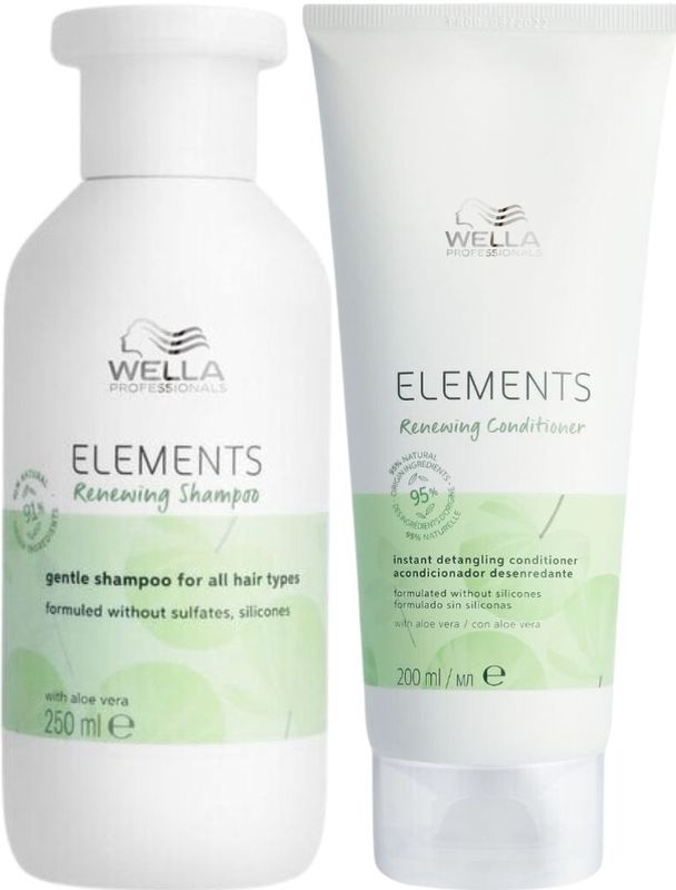 Wella - Elements Renewing Duo Set - 250+200ml - Crèmespoelingen
