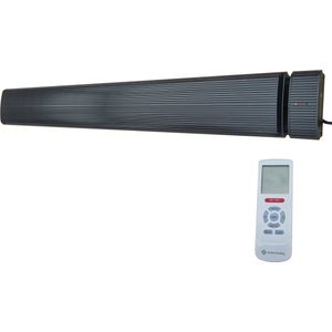 Infrarood Heater Elektrisch - Heaters Elektrisch - Infrarood Verwarming - Terrasverwarmer Hangend - Terrasverwarmer Elektrisch - Elektrische Verwarming - Terrasheater - Zwart - 2400 Watt