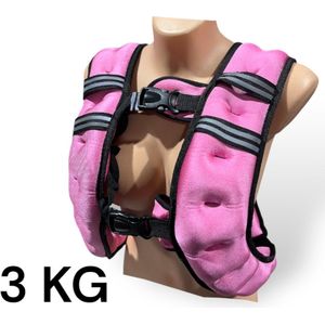 Padisport - Weight Vest - Gewichtsvest - Weighted Vest - Gewichtsvest 3 Kg - Gewichtsvest Hardlopen - Gewichtsvesten - Gewichtsvest Roze