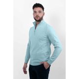 Vercate - Luxe Half Zip Pullover - Lichtblauw - Knit Heren Sweater
