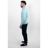 Vercate - Luxe Half Zip Pullover - Lichtblauw - Knit Heren Sweater