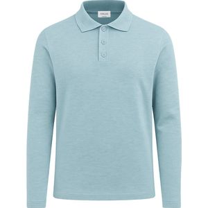 Poloshirt - Lichtblauw - Gebreide Stof