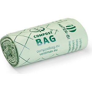 Composteerbare afvalzakjes – 20L – Biologisch afbreekbaar – Europees gecertificeerd – Biobased materiaal