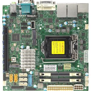 Supermicro - MBD-X11SSV-Q-O - Moederbord - Zwart - Ondersteunt Intel 7e en 6e Gen
