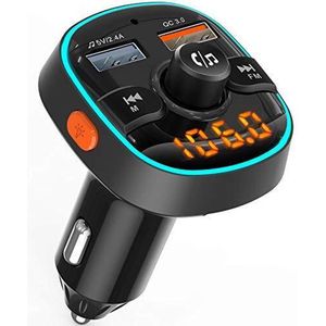 FM-zender, 24-uurs tijdweergave, Bluetooth 5.0-autoradio-adapter met