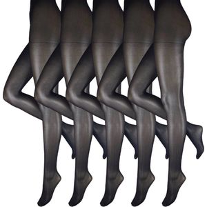 Panty - Zwart - Klassiek - 30 den - Half Doorzichtig