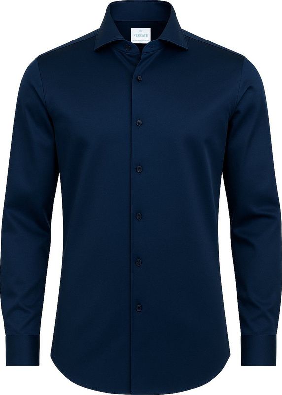 Vercate - Strijkvrij Overhemd - Katoen Satijn