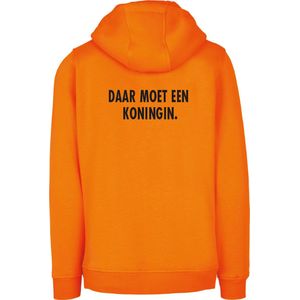 Hoodie oranje XXL - Daar moet een koningin. - soBAD. - Koningsdag - Oranje hoodie dames - Oranje hoodie heren - Unisex - Regular fit