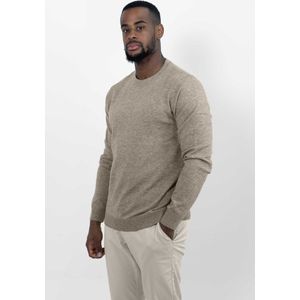 Vercate - Luxe Crewneck Pullover - Bruin - Regular Fit - Knit / Knitted Heren Sweater / Trui