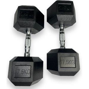Padisport - Dumbell 17,5 Kg - Hex Dumbells 17,5 Kg - Hexagon Dumbells - Fitness Gewicht 17,5 Kg - Hexa Dumbell 17,5 Kg - Dumbbells