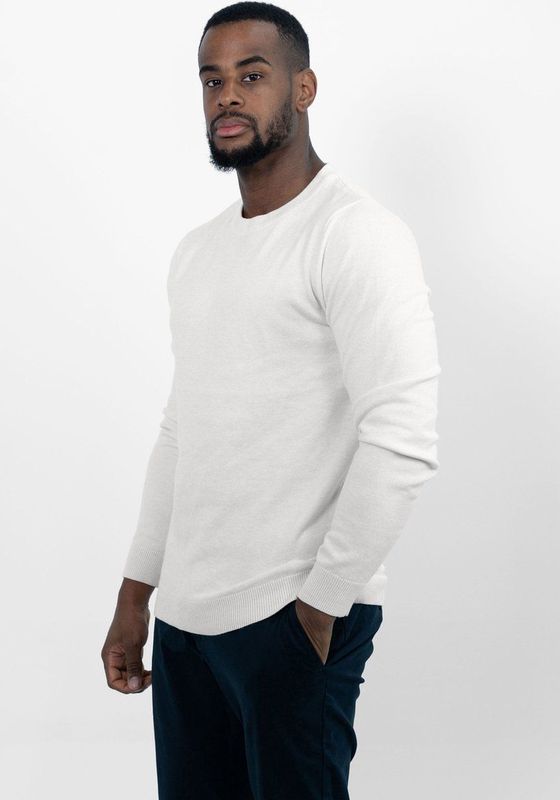 Pullover - Gebroken Wit - Gebreid - Zachte Textuur