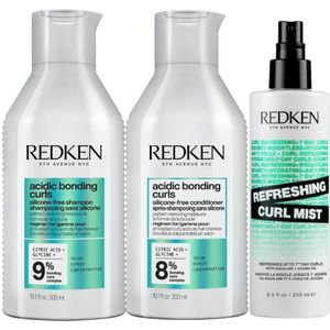 Redken - Acidic Bonding Curls Refresh Set - 2x300+250ml - Crèmespoelingen