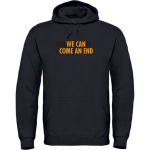 Hoodie zwart S - We can come an end - soBAD. | Oranje hoodie dames | Oranje hoodie heren | Oranje | EK 2024 | Voetbal | Nederland