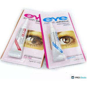 PRO-Deals | EyeLash Adhesive | Wimperlijm | Make-up | Nepwimpers | Extension Tool | 7 gram | Clear White