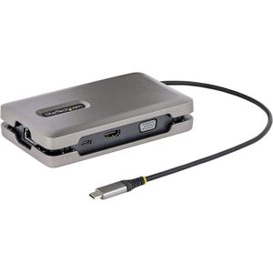 Draagbaar Multipoort Adapter | Docking Station | 4K 60Hz HDMI, VGA, GbE | Thunderbolt