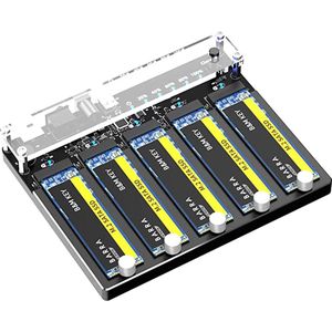 5Bay - M.2 SATA SSD naar USB3.0 Adapter - Externe Harde Schijfbehuizing - Aluminium