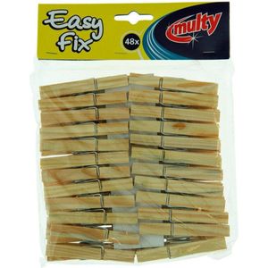 Multy Houten Wasknijpers 48 Stuks