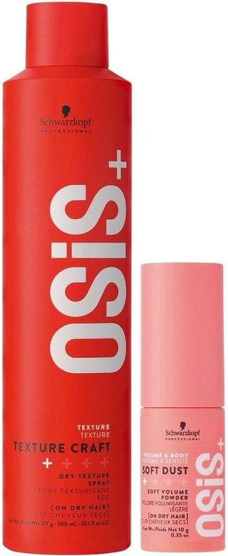 Schwarzkopf - OSiS+ Texture & Volume Set - 300ml en 10g - Stylingset