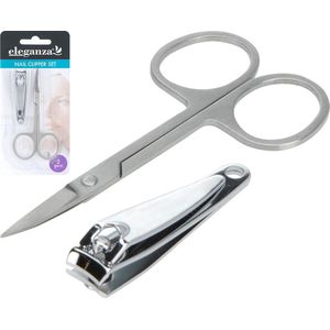 Eleganze Nagelknipper RVS set 2-delig
