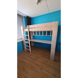 Hoogslaper | Kinderbed | Steigerhout |