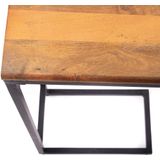 Rootsmann Laptoptafel industrieel | Zwart Metaal & Hout