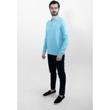 Vercate - Luxe Heren Poloshirt - Polo Met Lange Mouwen - Zwart - Regular Fit - Knit Knitted