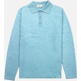 Vercate - Luxe Heren Poloshirt - Polo Met Lange Mouwen - Zwart - Regular Fit - Knit Knitted