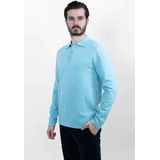 Vercate - Luxe Heren Poloshirt - Polo Met Lange Mouwen - Zwart - Regular Fit - Knit Knitted