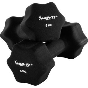 Dumbells - Dumbells set - Dumbell - Dumbels - Dumbel - Dumbell set - Gewichten - 2x 5 kg - Zwart