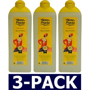 Heno de Pravia - Agua de Colonia - 650ml + 130ml - Multipack Verpakking - Met 3 x Heno de Pravia Zeep