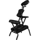 Behandelstoel - Massagestoel - Fysiotherapie - Tattoo stoel - Massage - Verstelbaar en opvouwbaar - Inclusief draagtas - 49 x 113 x 70 cm - Zwart