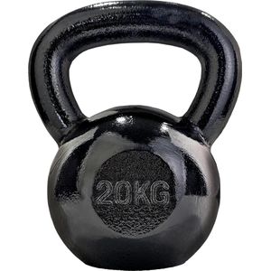 Kettlebell - Kettlebells - Gewichten - Gewichten fitness - Kettlebell 20 kg - Gietijzer - 20 kg - Zwart - 52 x 52 x 25.5 cm