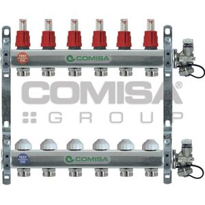 Comisa Verdeler Vloerverwarming Rvs 8-Groeps