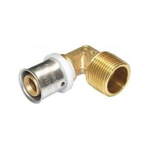 Comisa Overgangskoppeling haaks pers 20mm x 2 - 1/2 Buitendraad Puntstuk