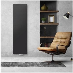 Oppio 200x60 cm Type 20 - 2214 Watt - Oppio Verticale radiator vlakke voorzijde - Mat Zwart (Ral 9005)