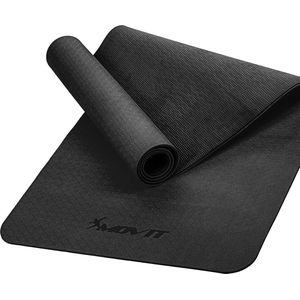 Yoga mat - Yogamat - Fitness mat - Sport mat - Fitness matje - Pilates mat - Oprolbaar - 190 x 100 x 0.6 cm - Grijs