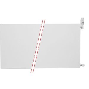 Oppio 40x160 cm Type 22 - 2581 Watt - Oppio Paneelradiator Compact 6 vlakke voorzijde - Wit (Ral 9016)